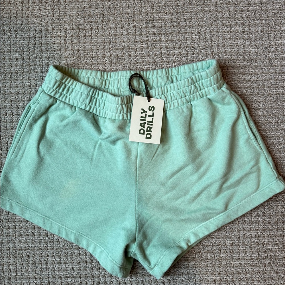 Daily Drills Light Green Athletic Shorts